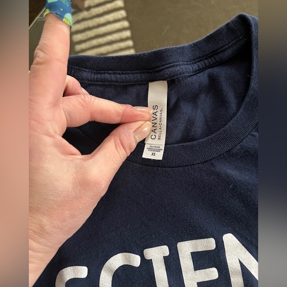 Lot of 2 Pfizer short sleeve tee shirts, both fit like Sz XS, 100% Cotton - Picture 3 of 4